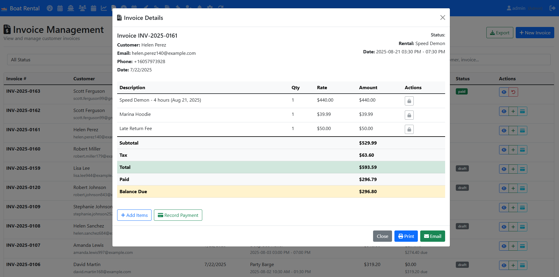Invoice System